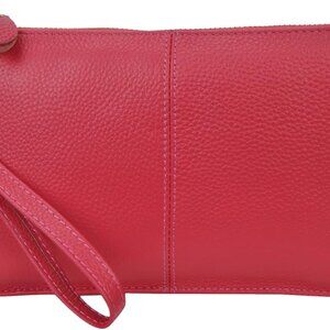 Women Leather Crossbody Wristlet Small Handbag Minimalist Organizer